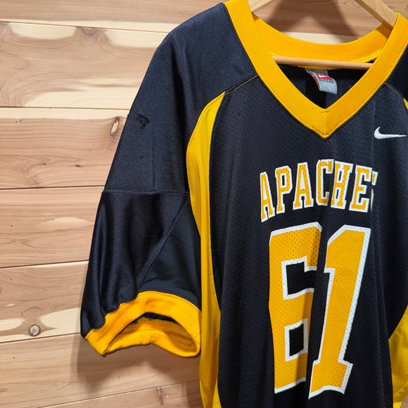 Men’s Nike Team Apaches #61 Authentic Game Worn Football Jersey XXL College/HS? - Picture 5 of 12